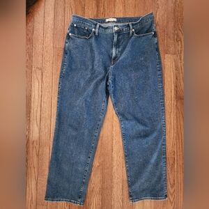 Madewell- Vintage Straight Leg Classic Blue Denim Jeans